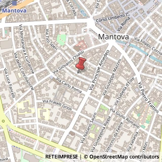 Mappa Via Achille Sacchi, 10, 46100 Mantova, Mantova (Lombardia)