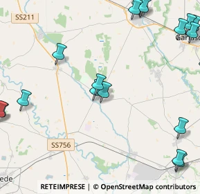 Mappa Via Don Anfossi, 27030 Ottobiano PV, Italia (6.4685)