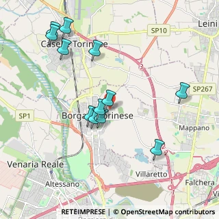Mappa Via S. Mauro, 10071 Borgaro Torinese TO, Italia (2.0325)