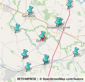 Mappa Via Secondo Bonacossa, 27020 Dorno PV, Italia (4.75833)