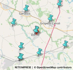 Mappa Via Secondo Bonacossa, 27020 Dorno PV, Italia (4.76182)