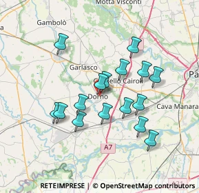 Mappa Via Secondo Bonacossa, 27020 Dorno PV, Italia (6.3175)
