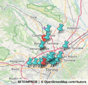 Mappa Via Luigi Cadorna, 10071 Borgaro Torinese TO, Italia (7.2365)