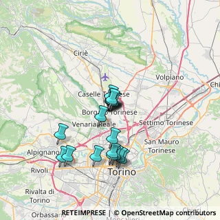 Mappa Via S. Francesco, 10071 Borgaro Torinese TO, Italia (5.53222)