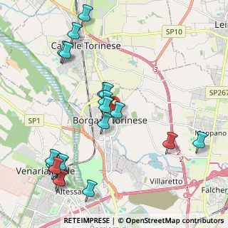 Mappa Via S. Francesco, 10071 Borgaro Torinese TO, Italia (2.4385)