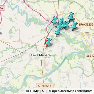 Mappa Via Strada Provinciale per mortara, 27028 San Martino Siccomario PV, Italia (4.3775)