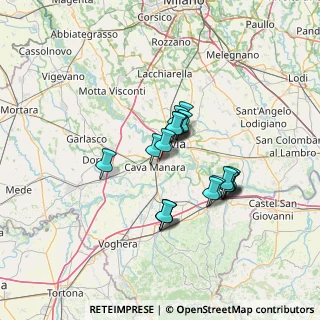 Mappa Via Strada Provinciale per mortara, 27028 San Martino Siccomario PV, Italia (10.321)