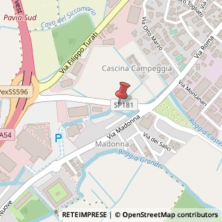 Mappa Via strada provinciale per mortara 3, 27028 San Martino Siccomario, Pavia (Lombardia)