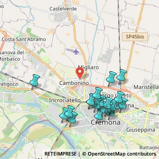 Mappa Via Crespi Giovan Battista, 26100 Cremona CR, Italia (2.292)