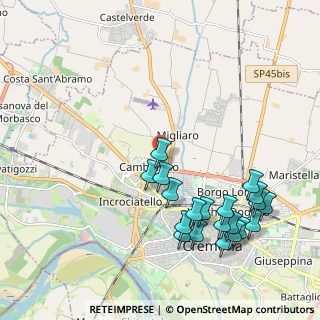 Mappa Via Crespi Giovan Battista, 26100 Cremona CR, Italia (2.354)