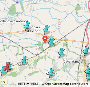 Mappa Cascina Casotti, 27051 Cava Manara PV, Italia (3.07833)