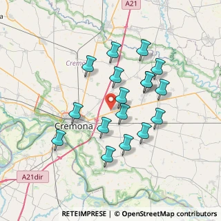 Mappa Centro Commerciale Cremona Due, 26030 Gadesco-pieve Delmona CR, Italia (6.51176)