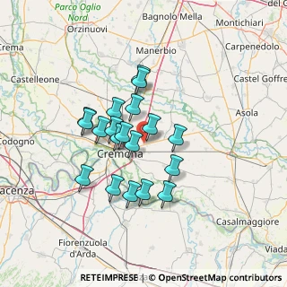 Mappa Centro Commerciale Cremona Due, 26030 Gadesco-pieve Delmona CR, Italia (11.05421)