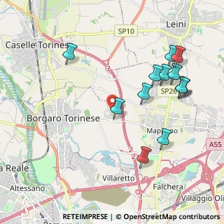 Mappa Via Tetti dell'Oleo, 10071 Borgaro Torinese TO, Italia (2.21615)