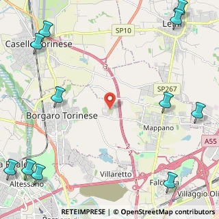 Mappa Via Tetti dell'Oleo, 10071 Borgaro Torinese TO, Italia (3.72)