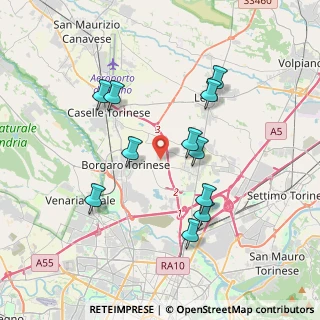 Mappa Via Tetti dell'Oleo, 10071 Borgaro Torinese TO, Italia (3.55273)