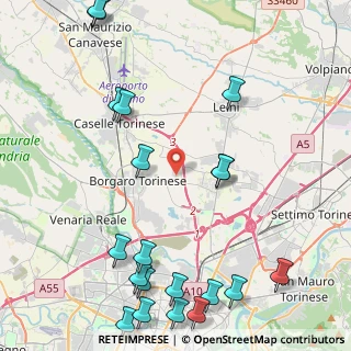 Mappa Via Tetti dell'Oleo, 10071 Borgaro Torinese TO, Italia (5.898)
