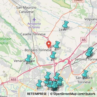 Mappa Via Tetti dell'Oleo, 10071 Borgaro Torinese TO, Italia (6.436)
