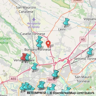 Mappa Via Tetti dell'Oleo, 10071 Borgaro Torinese TO, Italia (6.9925)