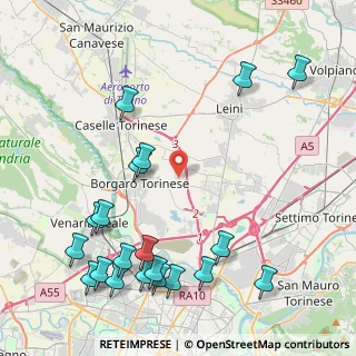 Mappa Via Tetti dell'Oleo, 10071 Borgaro Torinese TO, Italia (5.4225)