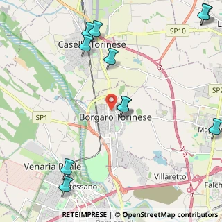 Mappa Via Caselle, 10071 Borgaro Torinese TO, Italia (2.84273)