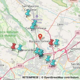 Mappa Via Italia, 10071 Borgaro Torinese TO, Italia (4.31615)