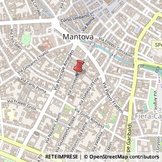 Mappa Via Madonna dell'Orto,  18, 46100 Mantova, Mantova (Lombardia)