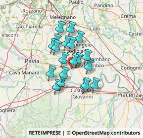 Mappa Via Lombardia, 27014 Corteolona PV, Italia (9.41)