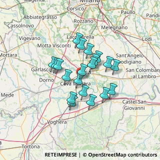 Mappa Via Mons. C. Angelini, 27028 San Martino Siccomario PV, Italia (10.2705)