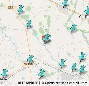 Mappa Via Gambarana, 27030 Ottobiano PV, Italia (5.73143)