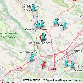 Mappa Via Enrico Berlinguer, 10071 Borgaro Torinese TO, Italia (4.31455)