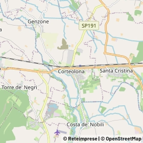 Mappa Corteolona e Genzone