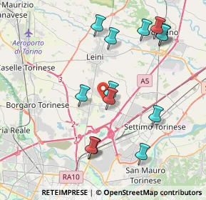 Mappa 10079 Leinì TO, Italia (4.13615)