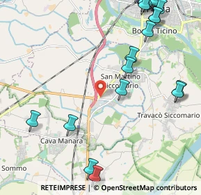 Mappa Via del Commercio, 27028 San Martino Siccomario PV, Italia (3.0225)