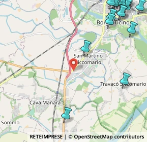 Mappa Via del Commercio, 27028 San Martino Siccomario PV, Italia (3.63211)