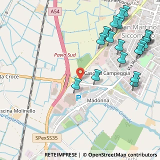 Mappa Via del Commercio, 27028 San Martino Siccomario PV, Italia (0.7135)