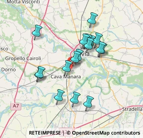 Mappa Via del Commercio, 27028 Pavia PV, Italia (6.20556)