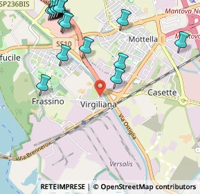 Mappa Strada Villanova de Bellis, 46100 Borgovirgiliana MN, Italia (1.465)