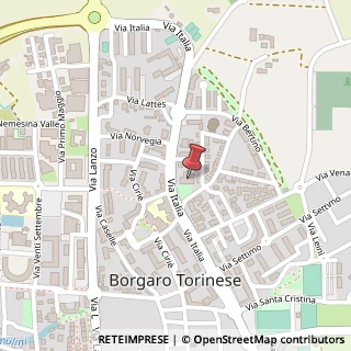 Mappa Via Santi Cosma e Damiano, 1, 10071 Borgaro Torinese, Torino (Piemonte)