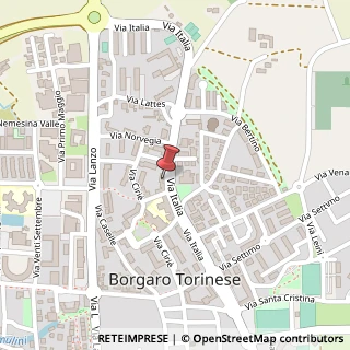 Mappa Via Italia, 33, 10071 Borgaro Torinese, Torino (Piemonte)