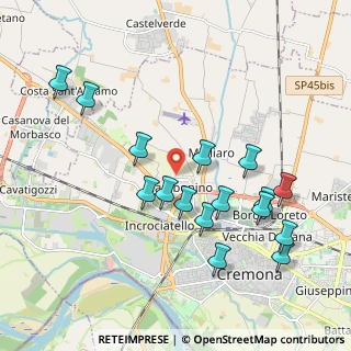 Mappa Via Colombi Bordè Francesco, 26100 Cremona CR, Italia (2.04313)