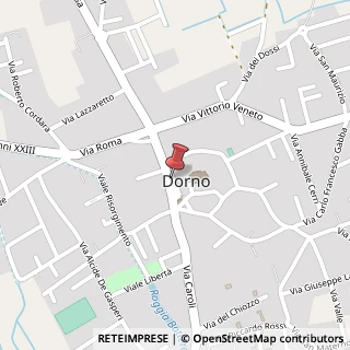 Mappa Via Guglielmo Marconi, 14, 27020 Dorno, Pavia (Lombardia)