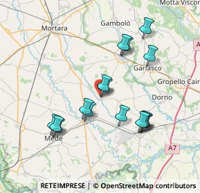 Mappa 27030 Ottobiano PV, Italia (7.03375)