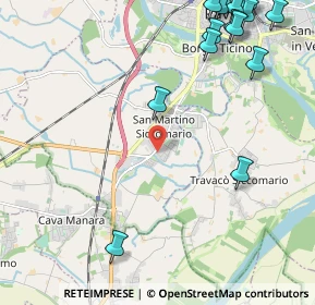 Mappa Via Montanari, 27028 San Martino Siccomario PV, Italia (3.30316)
