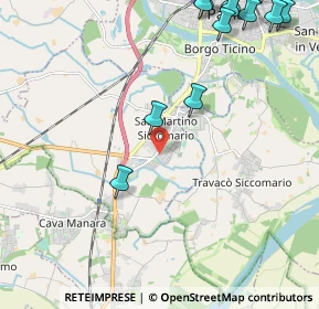 Mappa Via Montanari, 27028 San Martino Siccomario PV, Italia (3.21071)