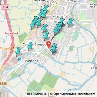 Mappa Via Montanari, 27028 San Martino Siccomario PV, Italia (0.4845)