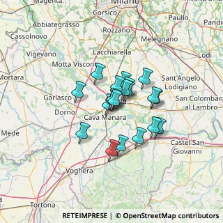Mappa Via C. A. Dalla Chiesa, 27028 San Martino Siccomario PV, Italia (8.7405)