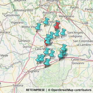 Mappa Via C. A. Dalla Chiesa, 27028 San Martino Siccomario PV, Italia (11.521)