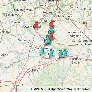 Mappa Via Monsignor Cesare Angelini, 27028 San Martino Siccomario PV, Italia (7.85308)