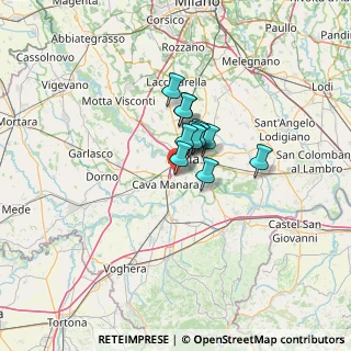 Mappa Via C. A. Dalla Chiesa, 27028 San Martino Siccomario PV, Italia (6.87167)